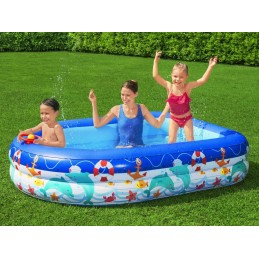 Bestway baseinas su stogu, vairu, irklavimo baseinas 54370
