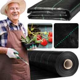 Slenkantis audinys 1 6x50m agro audinys juodas 90g m2