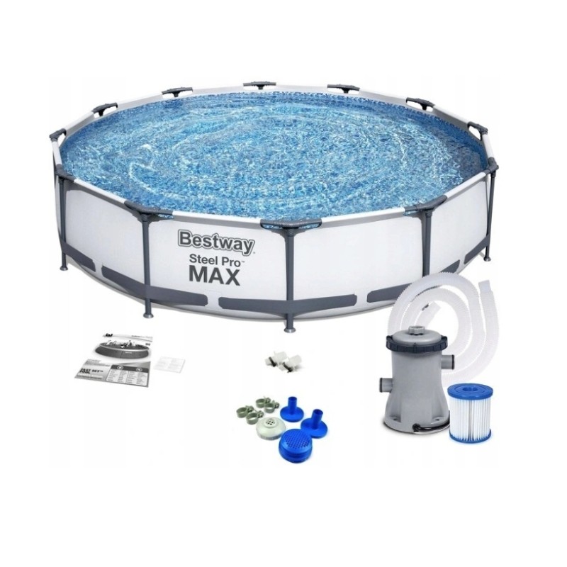 Bestway 56416 baseino 366x76cm chloro filtro siurblys