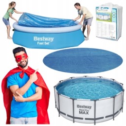 Saulės dangtis baseinui 366 bestway folija