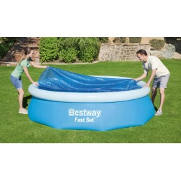 Saulės dangtis baseinui 366 bestway folija