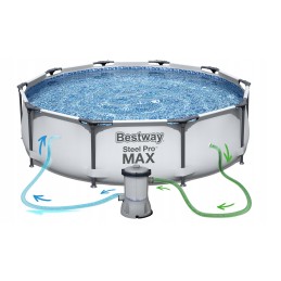 Sodo karkasinis baseinas 366x76cm bestway 9in1
