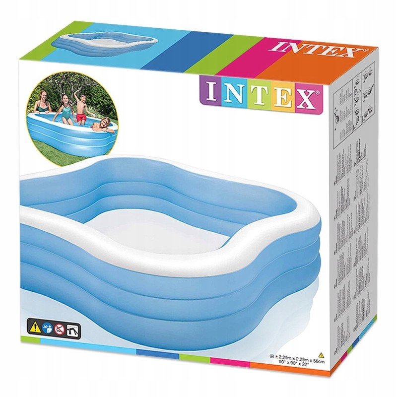 Pripučiamas šeimyninis baseinas 229x56 cm intex 57495