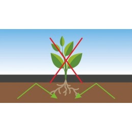 Žemės ūkio audinys, juodas, 1,6 x 100 m, 70 g/m2