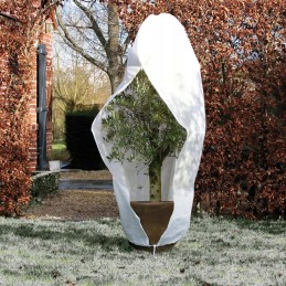 Gamtos apsauginis gaubtas augalams su užtrauktuku 70 g m2 baltas 2 5x2x2m