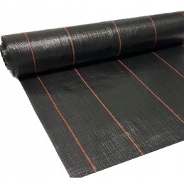 Agrotekstilė nuo piktžolių mulčiavimo 90g/m2 rulone 1,1m x 50m su 3% UV stabilizavimu