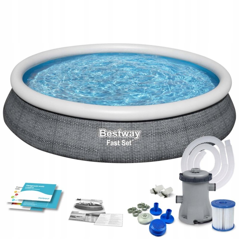 Paplašināmais dārza baseins 457 x 84 cm 9in1 bestway 5