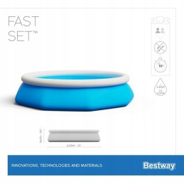 Reklaminio greito išsiplėtimo baseinas 305x76cm 57270 bestway