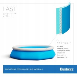 Reklaminio greito išsiplėtimo baseinas 305x76cm 57270 bestway
