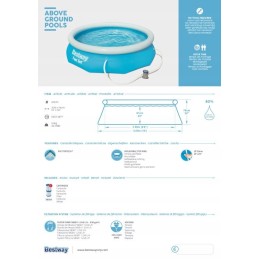 Reklaminio greito išsiplėtimo baseinas 305x76cm 57270 bestway