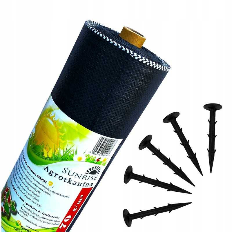 Juoda agrotekstilė 70 g/m2 - 1,6 x 50m (80m2) su UV stabilizatoriumi!