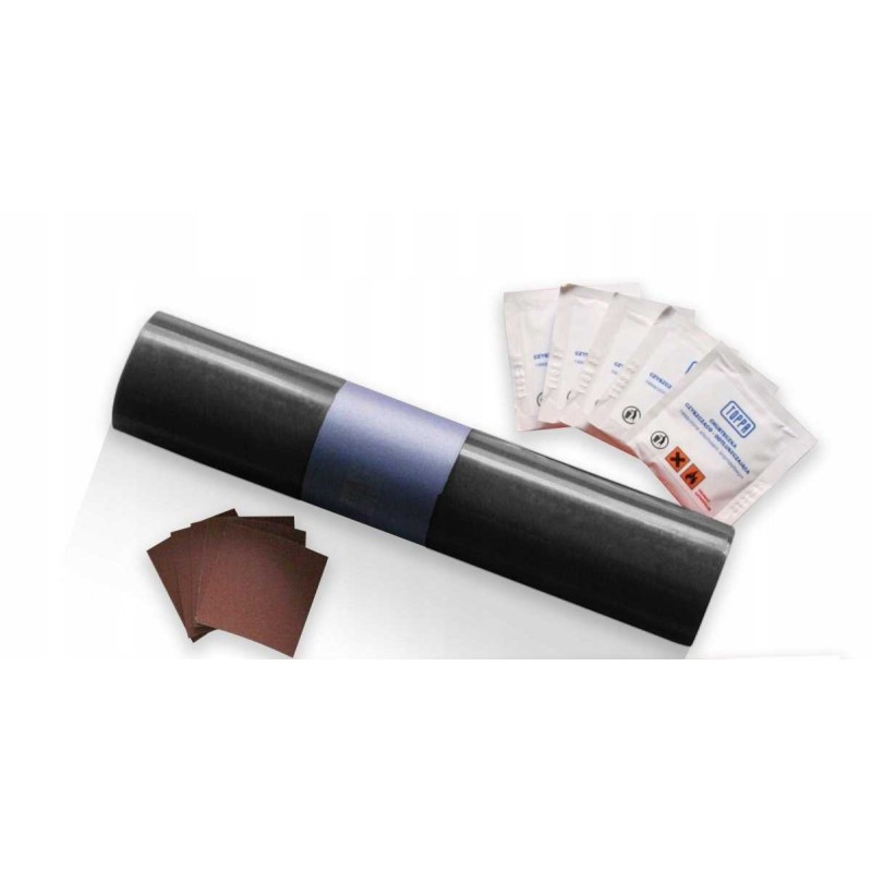 Repair kit for flying tarpaulins 220x32cm black