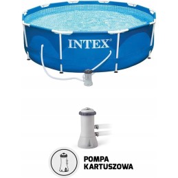 Karkasinis baseinas 305x76cm metalinis karkasas su 3 viename pompa 28202 intex