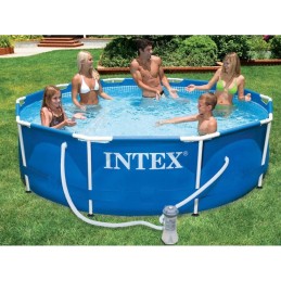 Karkasinis baseinas 305x76cm metalinis karkasas su 3 viename pompa 28202 intex