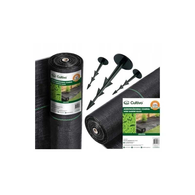 Agrotekstilė cultivo juoda 160 x 5000 cm 90 g/m²