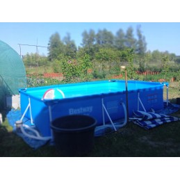 Bestway rėmo baseino prabangus plieno pro 300x201x66 bestway 3in1 siurblys f