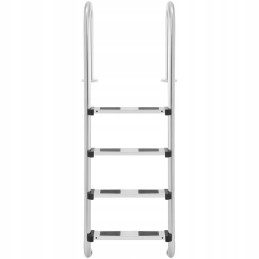 Nerūdijančio plieno baseino kopėčios, 4 pakopos, 1570 mm