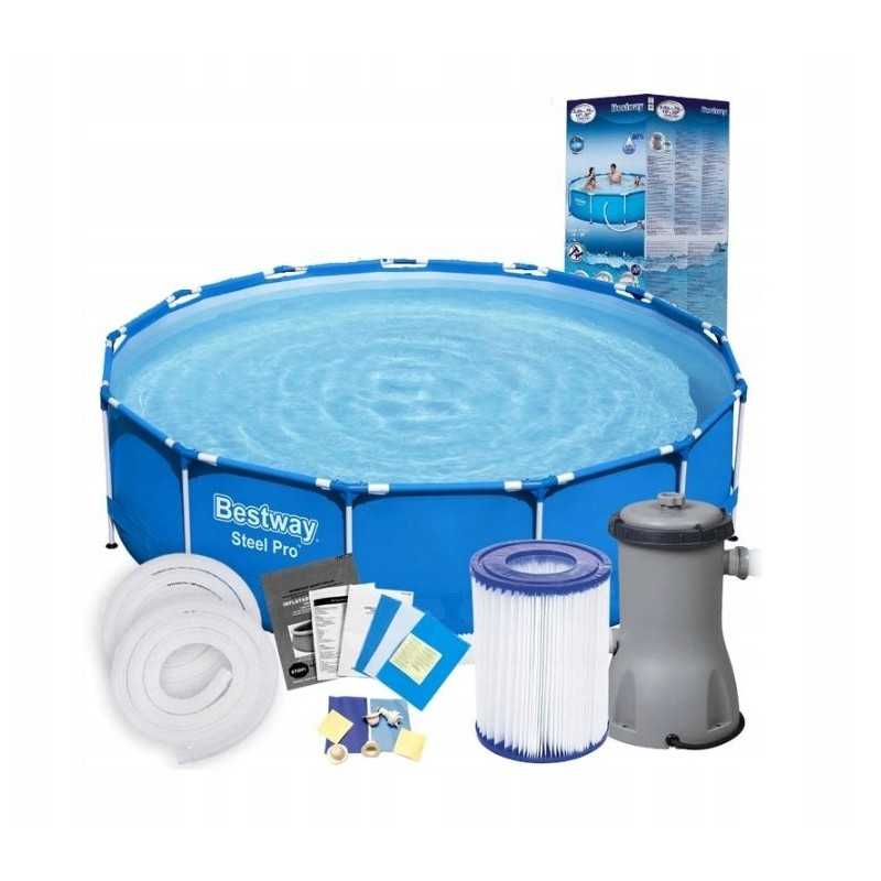 Bestway 5612e raambassein 396x84cm 9in1