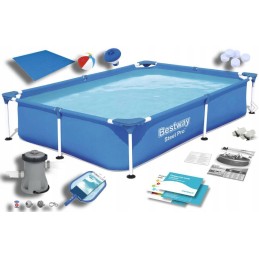 Karkasinis baseinas 221x150x43cm 13in1 56401 bestway