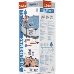 Karkasinis baseinas 366 x 76 cm bestway 56416