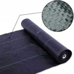 Žemės ūkio mulčiavimo audinys nuo piktžolių, juodas, tvirtas, 70g/m2, 1,6m metre