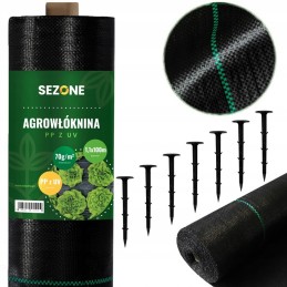 ⭐⭐Agrotekstilės agrotekstilės kilimėlis nuo piktžolių 1,1x100m 70g/m2 tvirtinimo kaiščiai⭐⭐