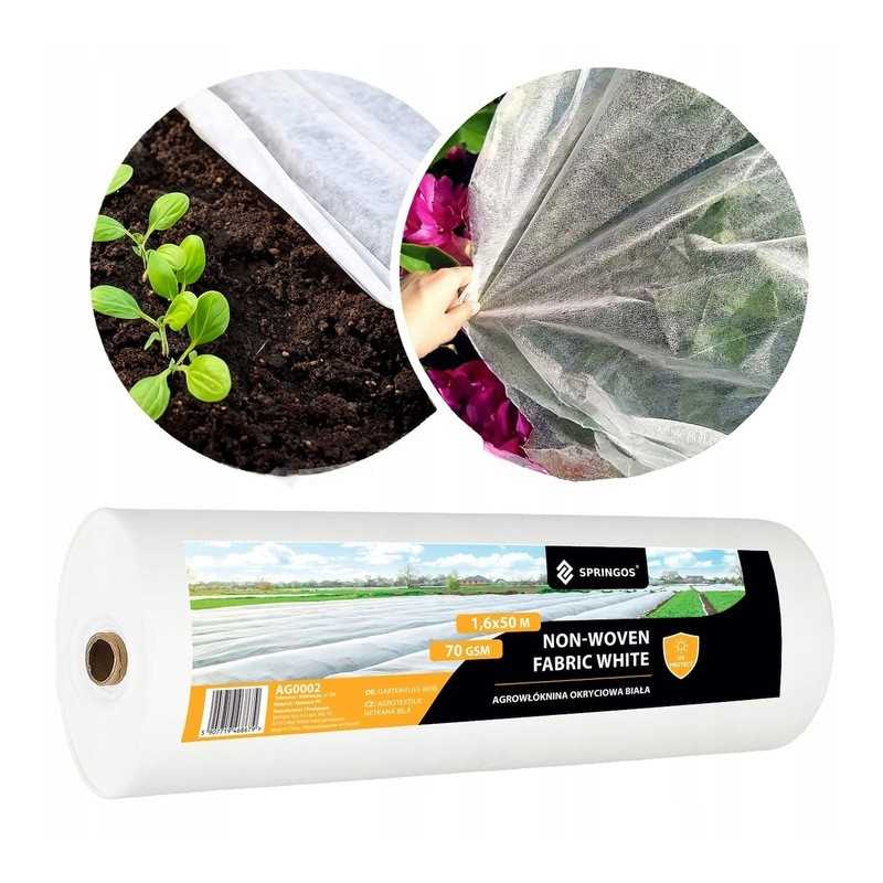 ⭐⭐Agrotekstilės žiemos kilimėlis 70g stiprus UV danga 1,6x50m dengiantis storiausią⭐⭐