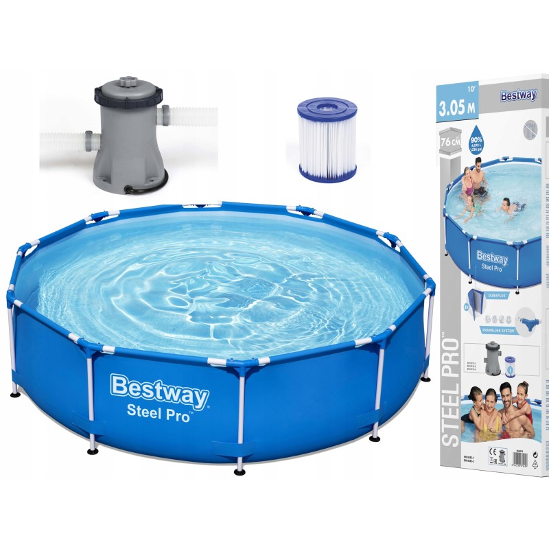 Karkasinis baseinas 305x76cm bestway filtro siurblys