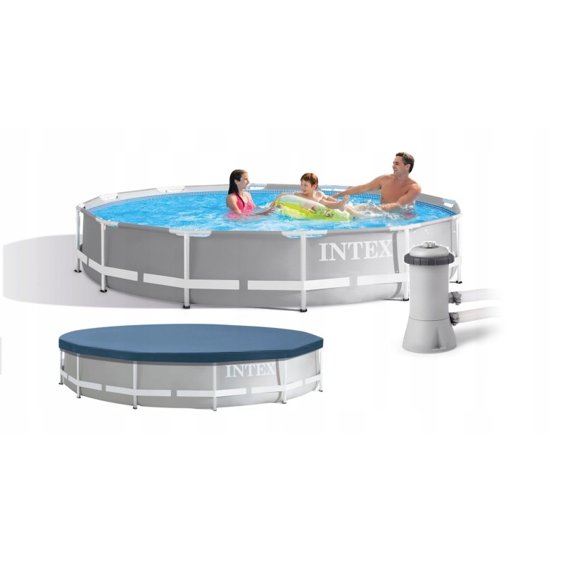 Karkasinis baseinas 366 x 76 intex siurblio dangtis