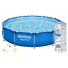 Plieninis baseinas 366x76 bestway 56706 3in1 plieno pro