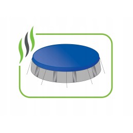 Atsparus šalčiui dengiantis tentas 12x20 mėlynas UV brezento užvalkalas 60g m2