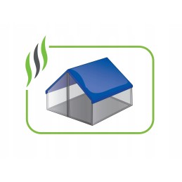 Atsparus šalčiui dengiantis tentas 12x20 mėlynas UV brezento užvalkalas 60g m2