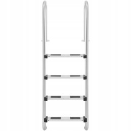 Nerūdijančio plieno baseino kopėčios, 4 pakopos, 1570 mm