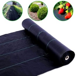 Tvirtas žemės ūkio audinio 1,1x100 m sodo kilimėlis 90 g/m²