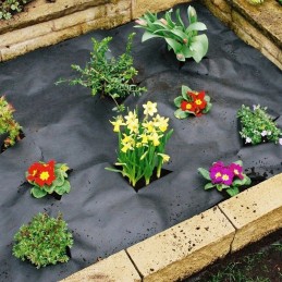 Stipri agrotekstilė 0,75x100 sodo juoda piktžolėms