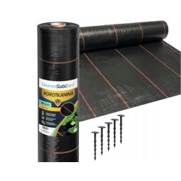 ✅Agro audinys 1,1x50m 90g juodas UV 3% nuo piktžolių✅