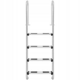 Nerūdijančio plieno baseino kopėčios, 4 pakopos, 1570 mm