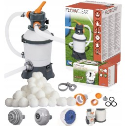 Bestway 3028l h smėlio siurblio 58515 kamuoliukų filtras