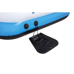 Plaukimo sala 4 žmonėms, bestway čiužinys, stogas, tinklinis dugnas