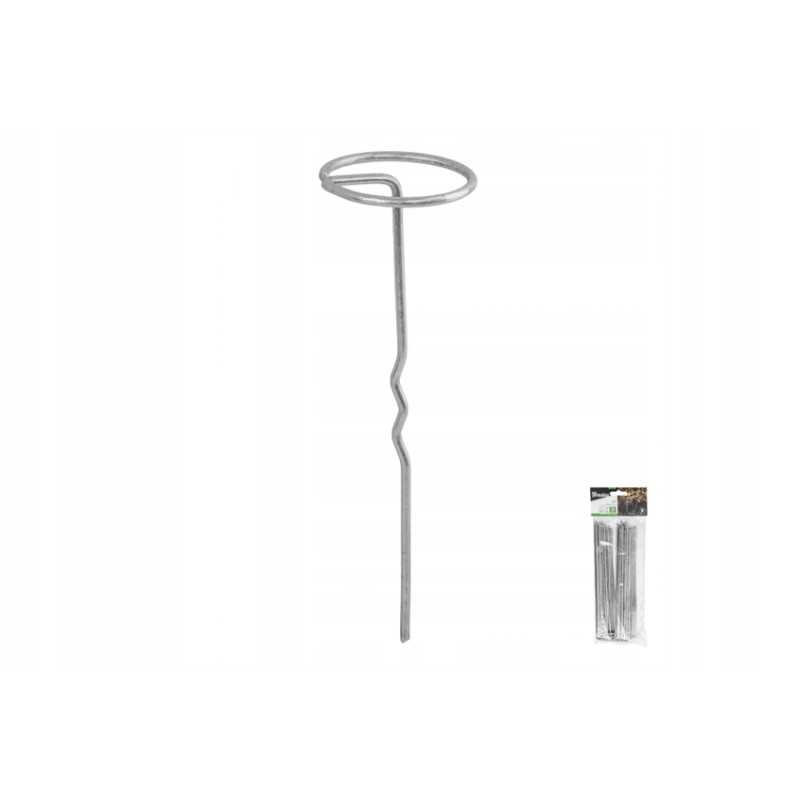 Metaliniai kaiščiai g 6cm l 20cm agroaudinei, 10 vnt