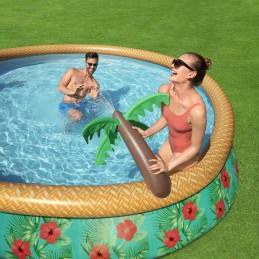 Greitai pritvirtinamas rojaus palmių baseinas 457x84 cm