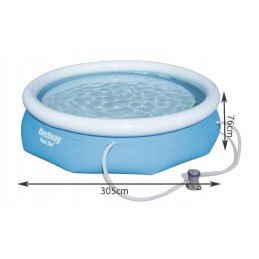 Išsiplėtimo baseinas su siurbliu 305 x 76 cm bestway 57270