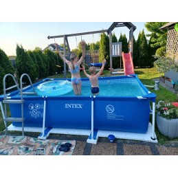 Baseino stelaz intex 28272 300x200x75cm siurblio filtras