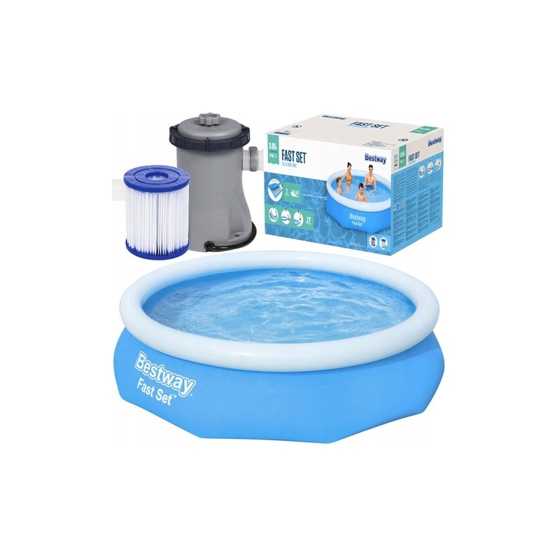 Išsiplečiantis sodo baseinas 305 bestway 57270 siurblys