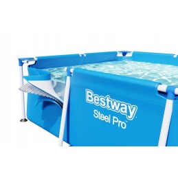 Stačiakampio formos sodo baseino 400x211cm komplektas su bestway filtro siurbliu