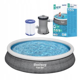 Sodo baseinas 3 viename išplėtimas 457x84 bestway 57313