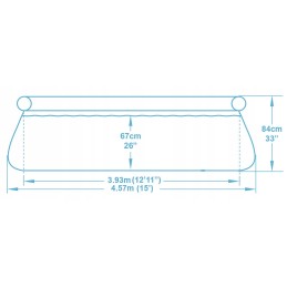 Sodo baseinas 3 viename išplėtimas 457x84 bestway 57313