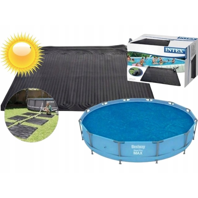 Saulės kilimėlis, intex baseino vandens šildytuvas, 120 cm