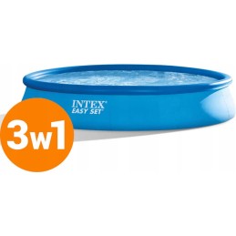 Sodo plėtimosi baseinas 457x84cm intex siurblys