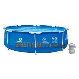 Ovalo rėmo baseinas su filtro siurbliu, 360x76cm